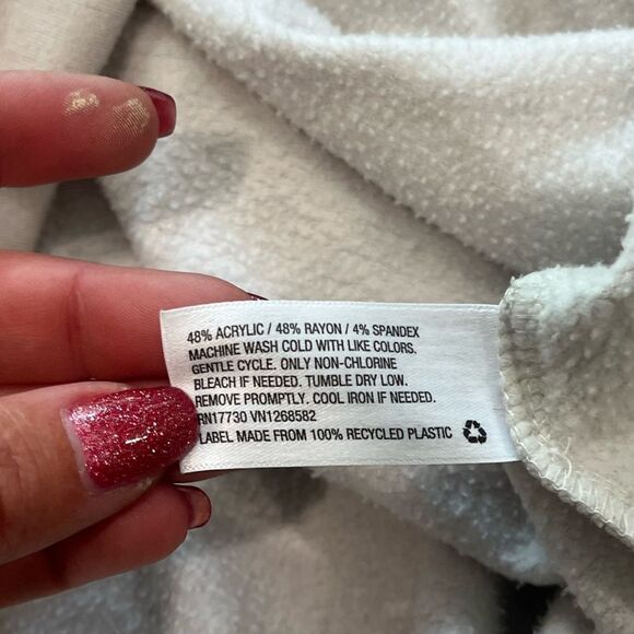 Ava & Viv Light Pink Fleece Pullover Sweatshirt Crew Neck Size 2X - Picture 4 of 4